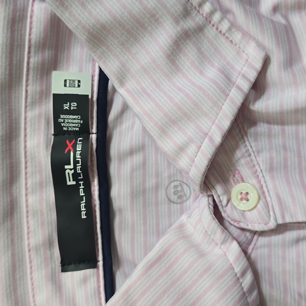 Bundle: Men's Pink (Ralph Lauren Golf) and Navy (Nike Golf) Polo Golf Shirt Set - Picture 8 of 15